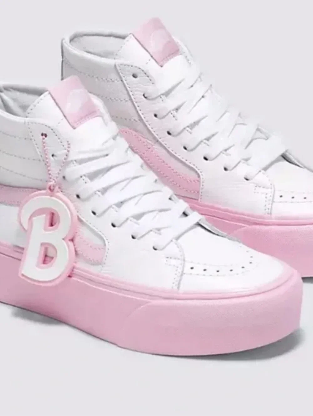 NIB VANS Barbie x Sk8-Hi Tapered Stackform 'White Pink Size 6Mens/7.5Womens